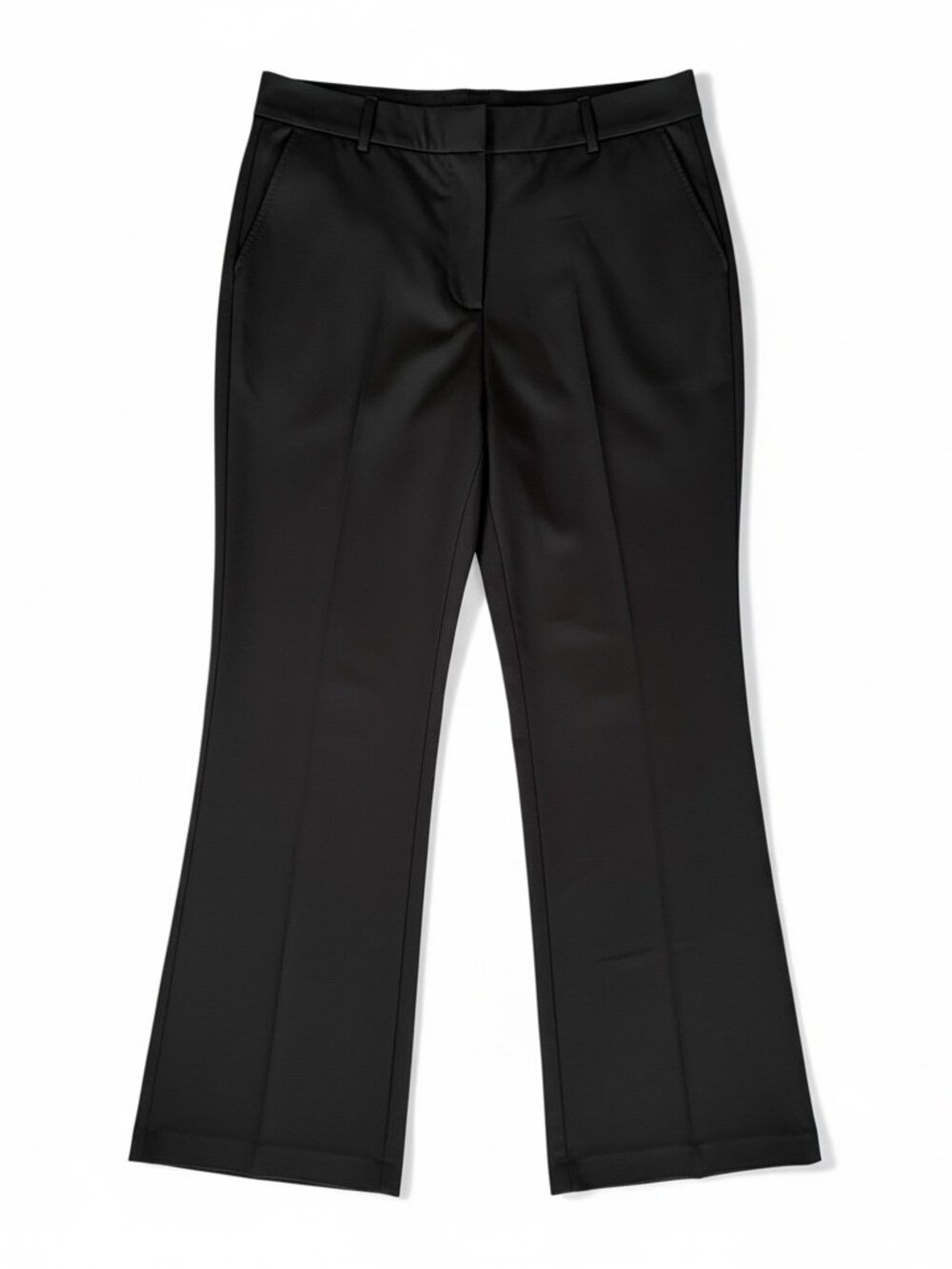 Worthington Black Flare Leg Dress Pants Trouser Slacks  - Size 10 Petite